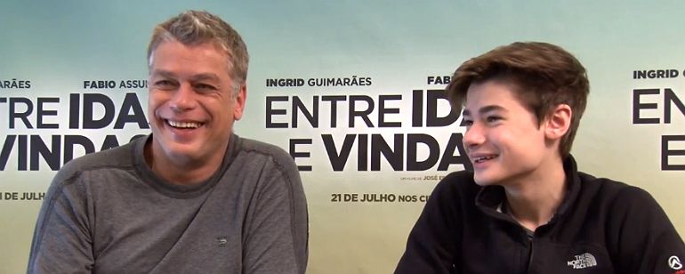 Fábio Assunção e o filho João Assunção falam sobre o trabalho juntos em Entre Idas e Vindas (Exclusivo)