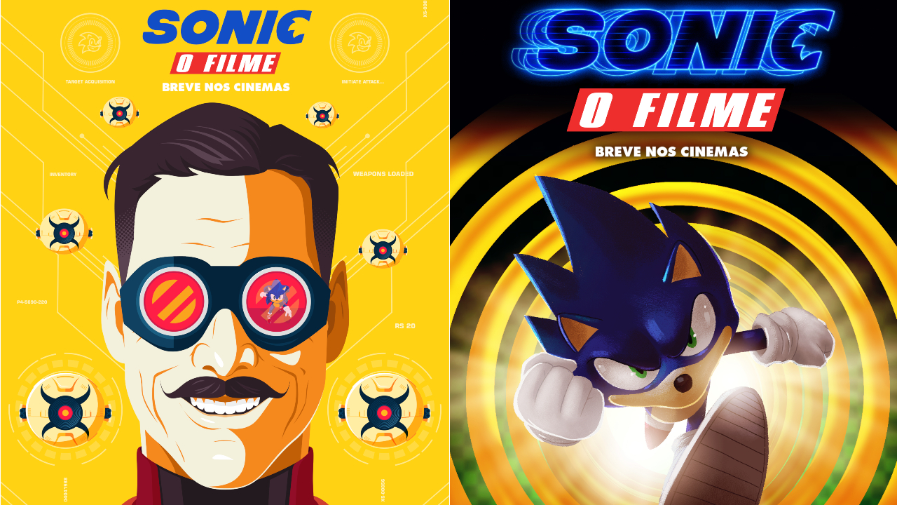 Poster Arte Sonic O Filme (30x40) - Exclusivo Ccxp 19