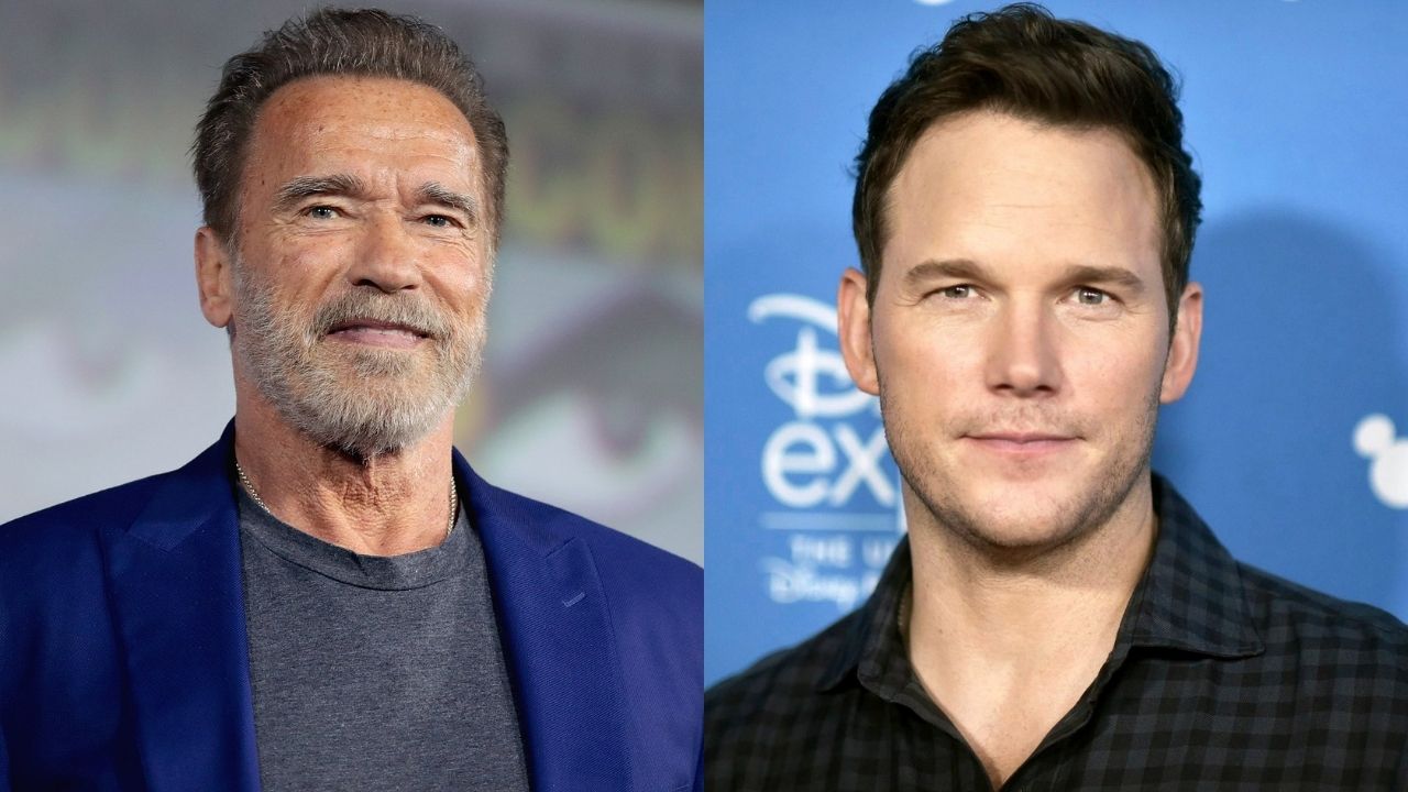 Arnold Schwarzenegger erra o nome do genro, Chris Pratt, e fala o nome de  outro ator da Marvel - Notícias de cinema - AdoroCinema