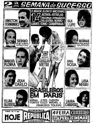 Quatro Brasileiros em Paris - Filme 1965 - AdoroCinema