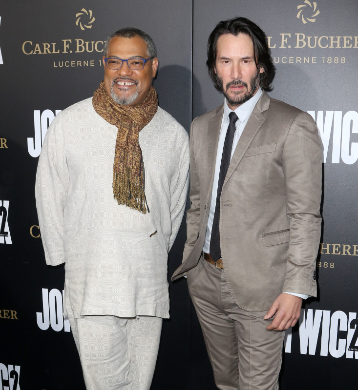 Keanu Reeves e Laurence Fishburne, de 'John Wick