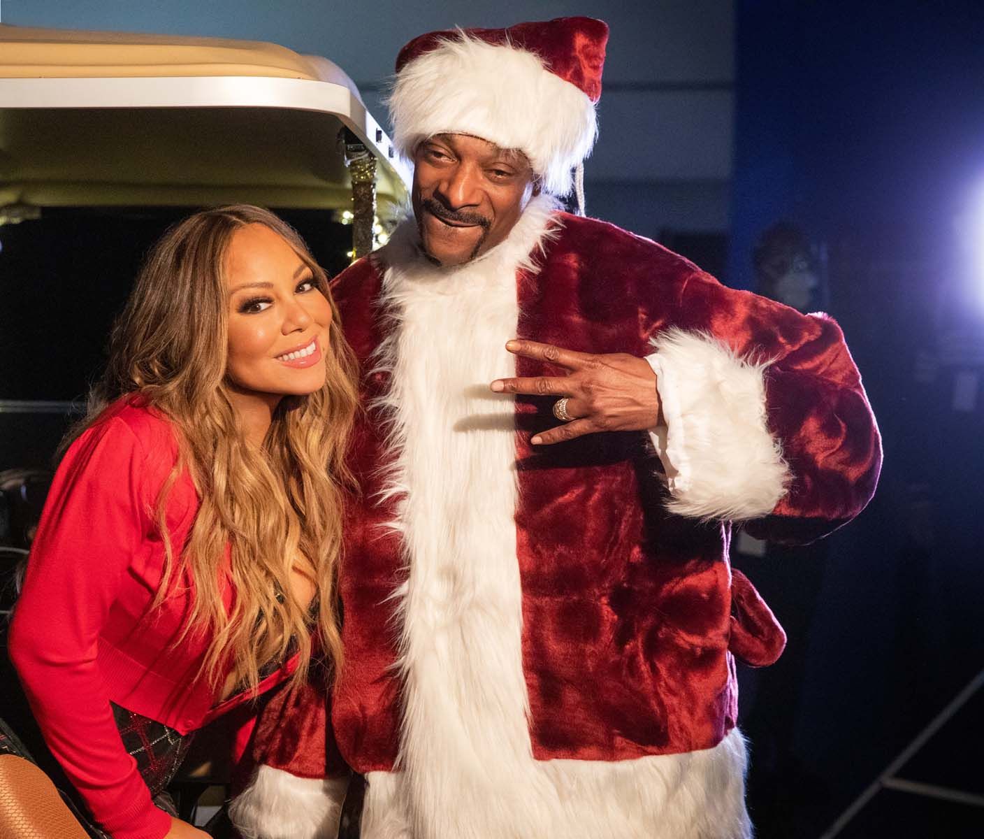 洋楽 Damizza,Mariah Carey/DJ Quik,Nate Dogg Foto de Snoop Dogg - O Natal mágico de Mariah Carey : Fotos Snoop