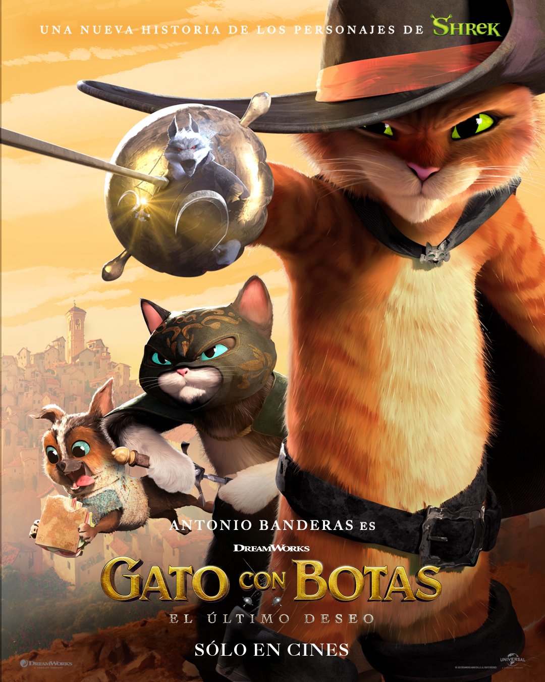 Gato de Botas 2 valoriza a vida e a família na voz de Antonio Banderas