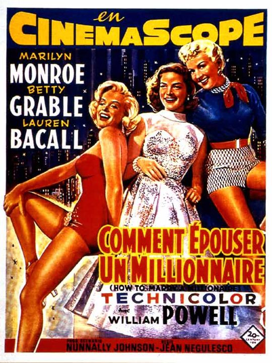 Como Agarrar Um Milionário : Poster Jean Negulesco, Betty Grable