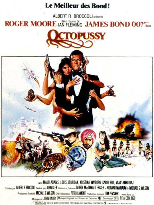 007 Contra Octopussy : Poster Maud Adams, John Glen
