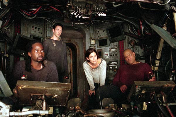 Matrix Reloaded : Fotos Harold Perrineau, Laurence Fishburne, Carrie-Anne Moss, Keanu Reeves