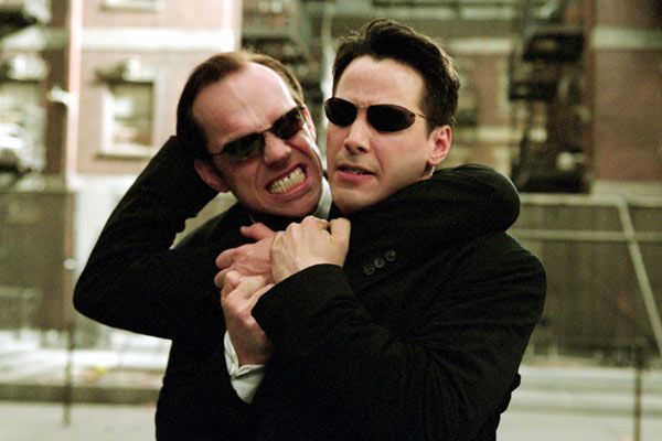 Matrix Reloaded : Fotos Hugo Weaving, Keanu Reeves