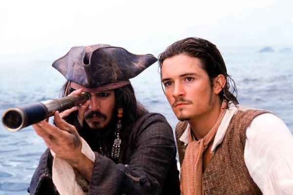 Piratas do Caribe - A Maldição do Pérola Negra : Fotos Johnny Depp, Orlando Bloom
