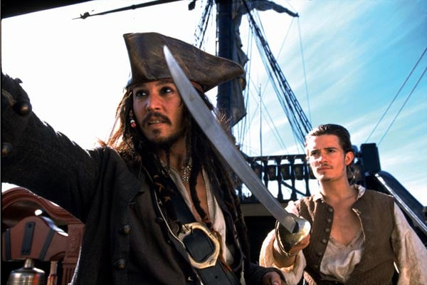 Piratas do Caribe - A Maldição do Pérola Negra : Fotos Johnny Depp, Orlando Bloom