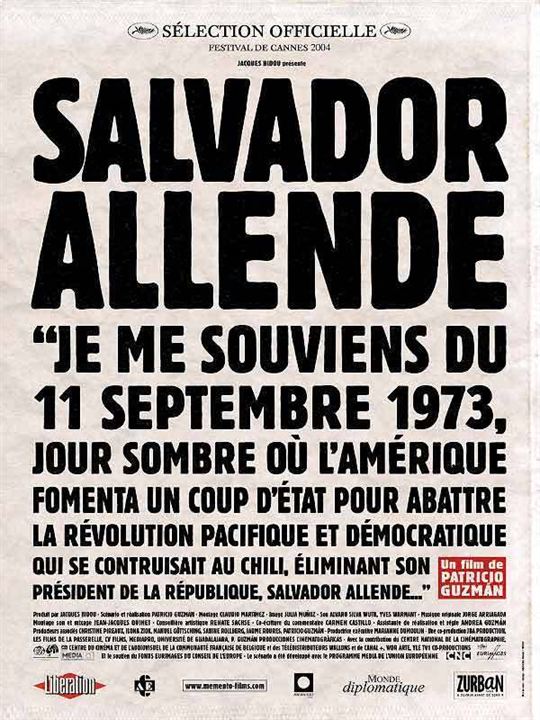 Salvador Allende : Poster Patricio Guzmán