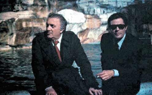 Nós Que Nos Amávamos Tanto : Foto Federico Fellini, Marcello Mastroianni