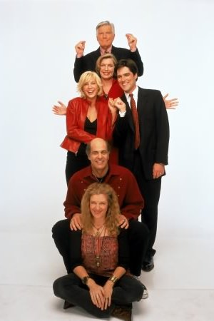 Dharma & Greg : Foto Alan Rachins, Jenna Elfman, Mitchell Ryan, Susan Sullivan, Thomas Gibson