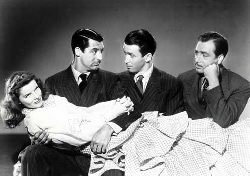 Núpcias de Escândalo: Katharine Hepburn, James Stewart, Cary Grant