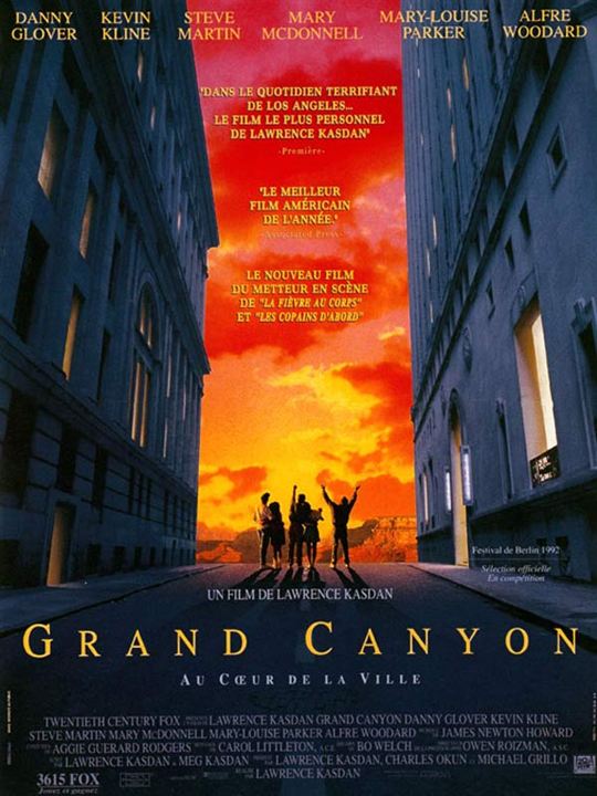 Grand Canyon - Ansiedade de uma Geração : Poster Lawrence Kasdan