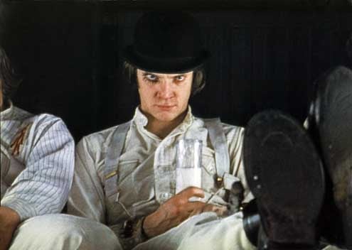 Laranja Mecânica : Fotos Malcolm McDowell, Stanley Kubrick