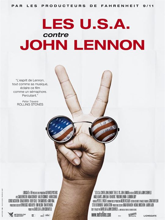 Os EUA x John Lennon : Poster David Leaf, John Scheinfeld