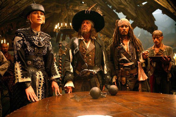 Piratas do Caribe - No Fim do Mundo : Fotos Keira Knightley, Johnny Depp, Geoffrey Rush