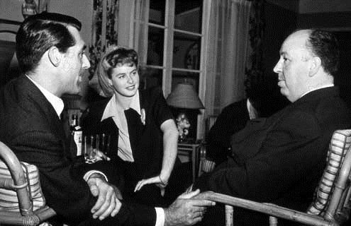 Interlúdio : Fotos Alfred Hitchcock, Ingrid Bergman, Cary Grant