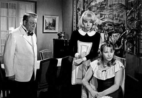 Fotos Jean Gabin, Jean-Paul Le Chanois, Mireille Darc