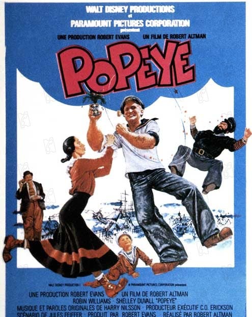 Popeye : Poster Shelley Duvall, Robert Altman