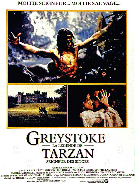 Greystoke - A Lenda de Tarzan, O Rei da Selva : Poster Hugh Hudson, Christopher Lambert