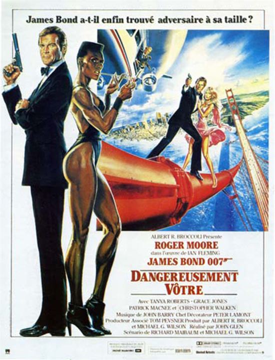 007 Na Mira dos Assassinos : Poster John Glen, Grace Jones