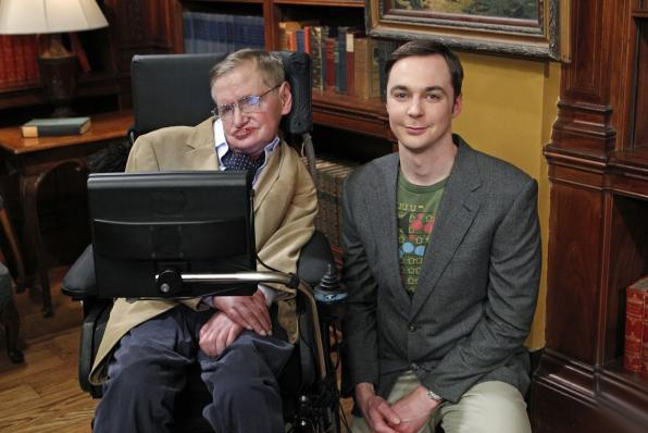 The Big Bang Theory : Fotos Stephen Hawking, Jim Parsons