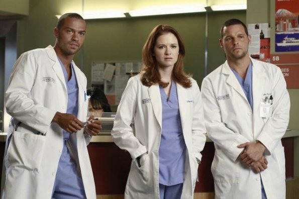 Grey's Anatomy : Poster Sarah Drew, Justin Chambers (I), Jesse Williams