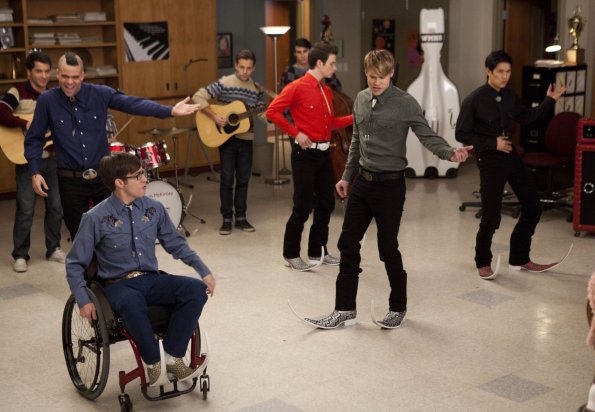 Glee : Fotos Harry Shum Jr., Chris Colfer, Mark Salling, Kevin McHale, Chord Overstreet