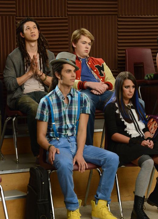 Glee : Fotos Samuel Larsen, Lea Michele, Harry Shum Jr.