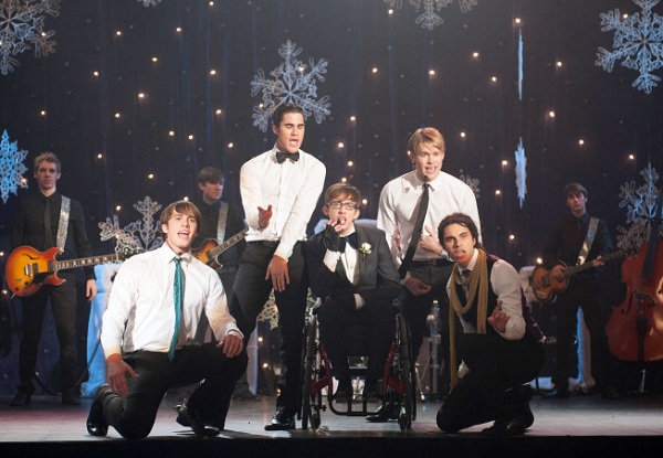 Glee : Fotos Chord Overstreet, Kevin McHale, Darren Criss, Samuel Larsen, Blake Jenner