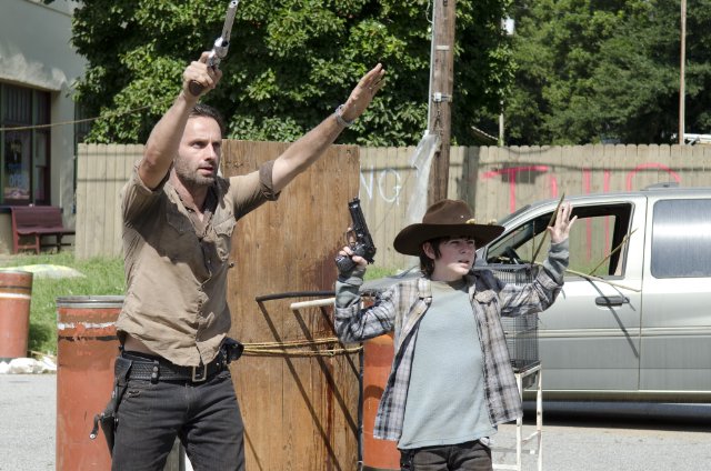 The Walking Dead : Fotos Chandler Riggs, Andrew Lincoln