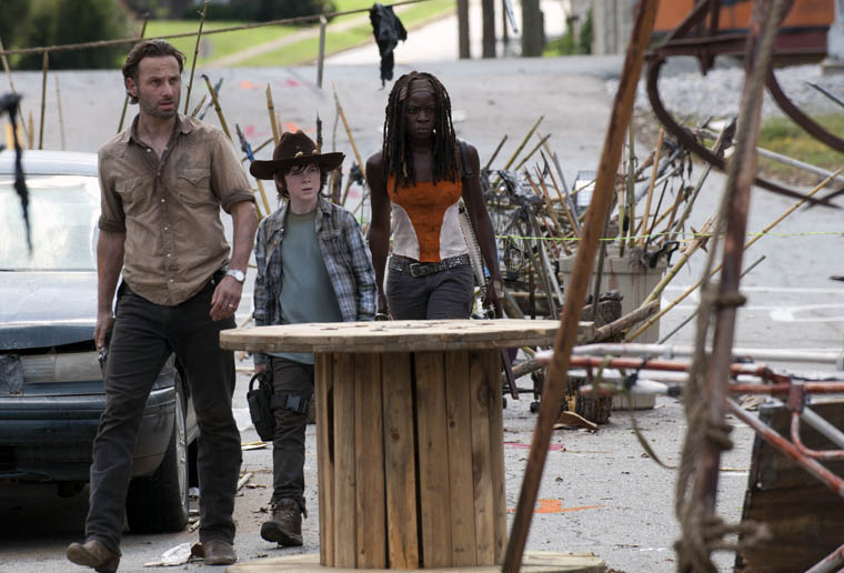 The Walking Dead : Poster Chandler Riggs, Danai Gurira, Andrew Lincoln