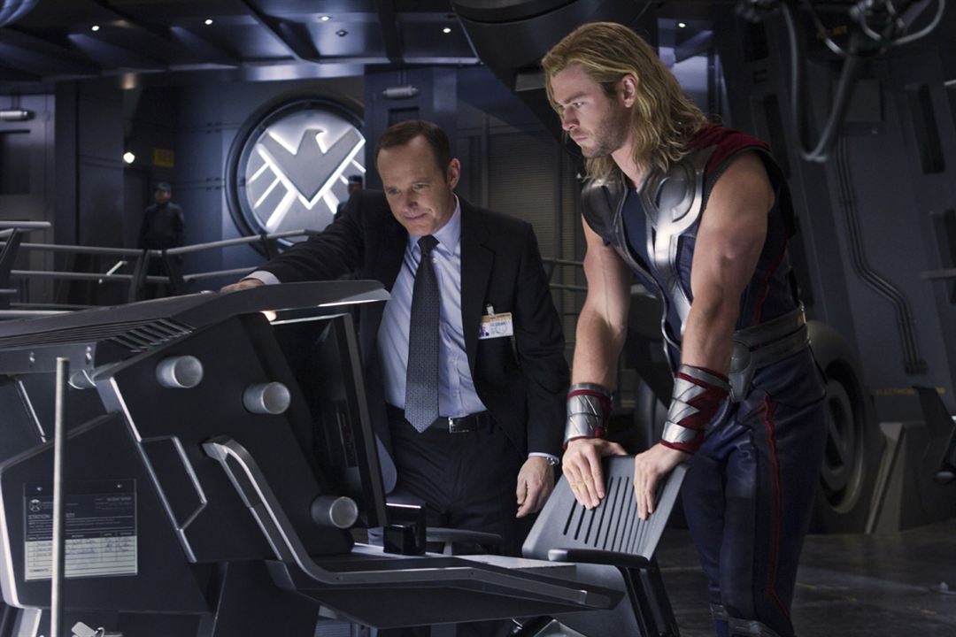 Os Vingadores - The Avengers : Fotos Clark Gregg, Chris Hemsworth