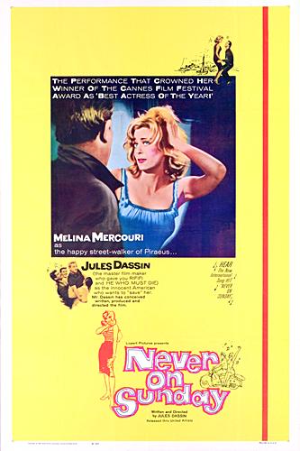 Nunca aos Domingos : Poster