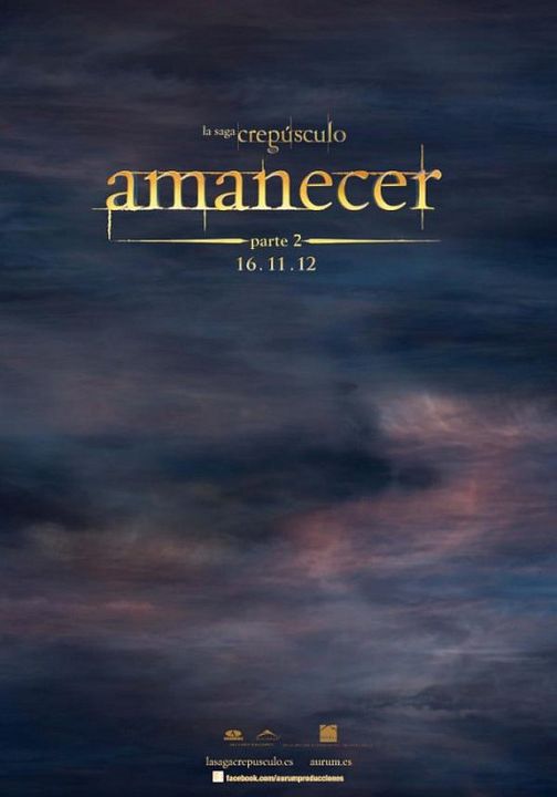 A Saga Crepúsculo: Amanhecer - Parte 2 : Poster