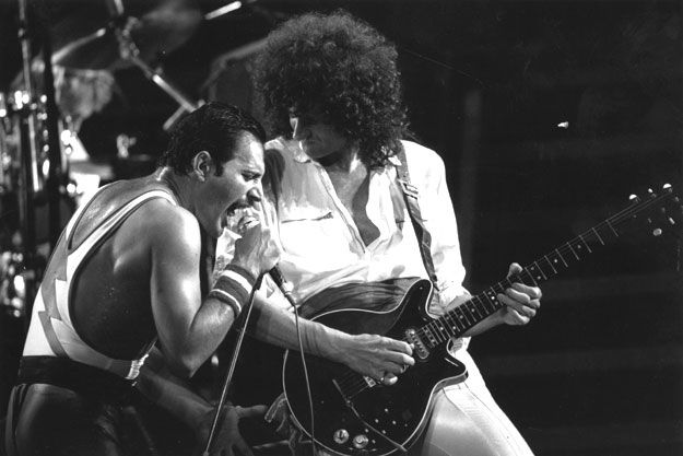Fotos Brian May, Freddie Mercury, Queen