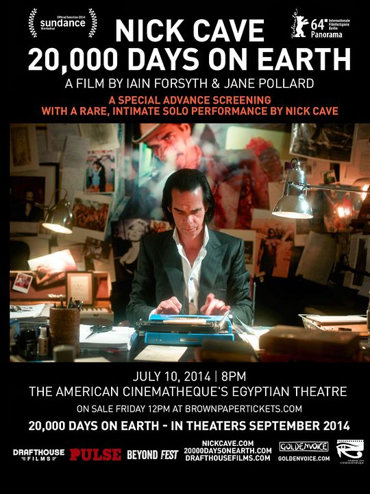 Nick Cave - 20.000 Dias na Terra : Poster