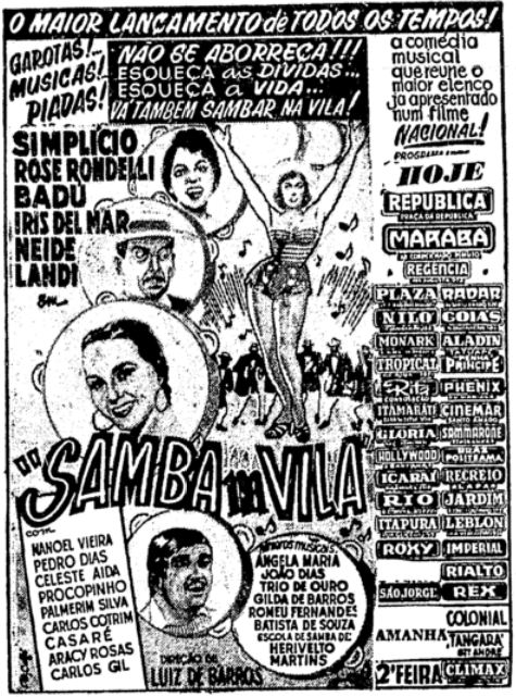 Samba na vila : Poster