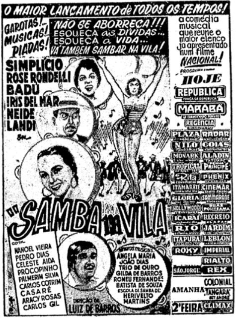 Samba na vila : Poster