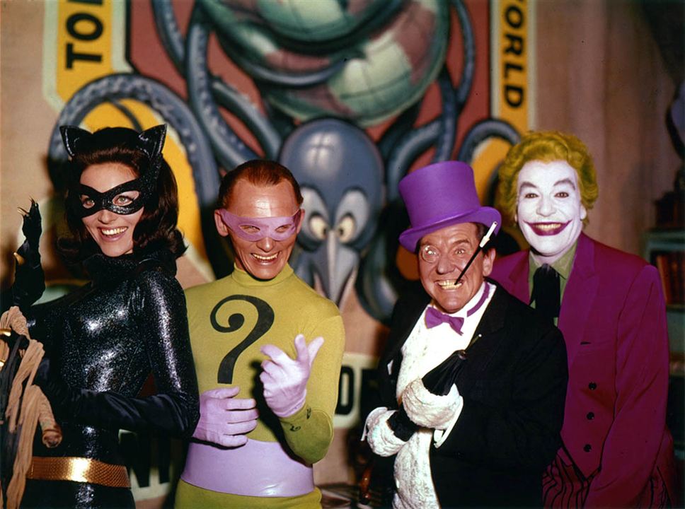 Batman, o Homem-Morcego : Fotos Frank Gorshin, Burgess Meredith, Cesar Romero, Lee Meriwether