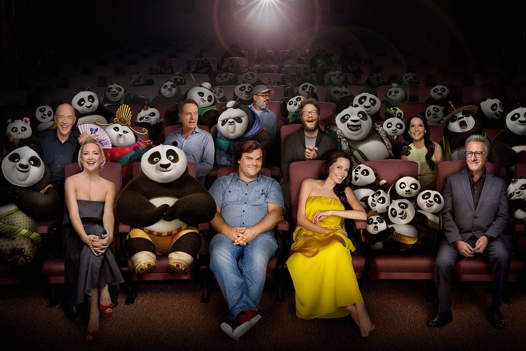 Kung Fu Panda 3 : Revista Angelina Jolie, David Cross, Seth Rogen, Jack Black, J.K. Simmons, Kate Hudson, Lucy Liu, Dustin Hoffman, Bryan Cranston