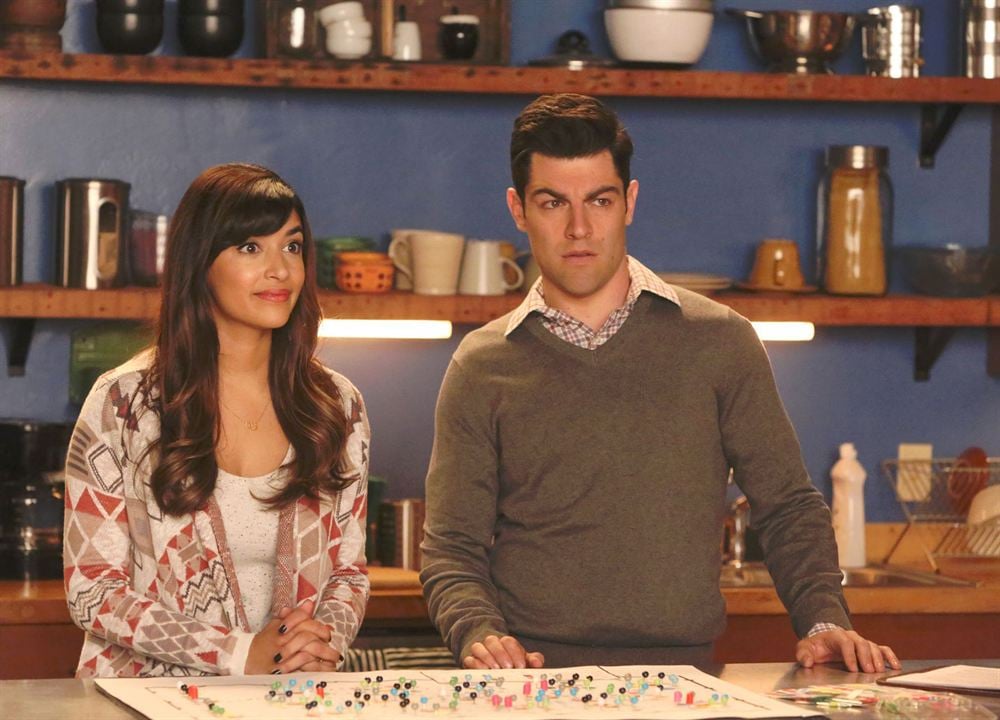 New Girl : Fotos Max Greenfield, Hannah Simone