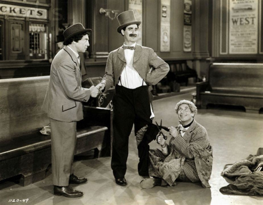 Fotos Harpo Marx, Chico Marx, Groucho Marx