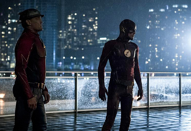 The Flash (2014) : Fotos Grant Gustin, John Wesley Shipp