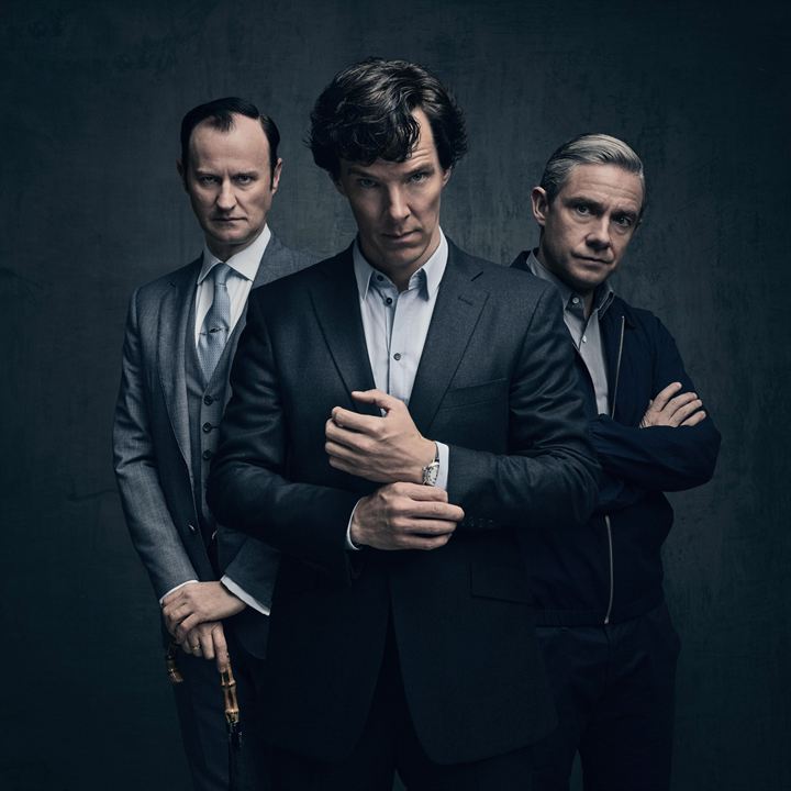 Fotos Benedict Cumberbatch, Martin Freeman, Mark Gatiss