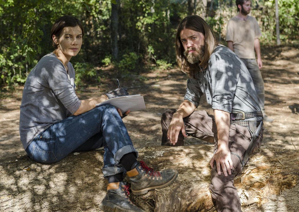 The Walking Dead : Poster Lauren Cohan, Tom Payne (II)