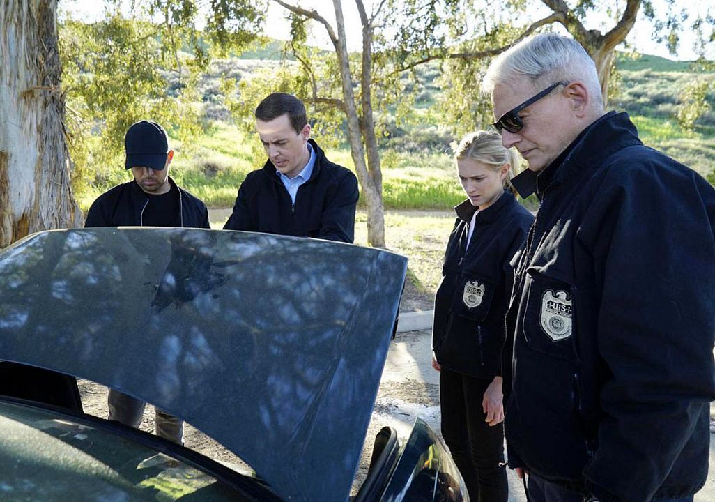 Fotos Sean Murray, Emily Wickersham, Mark Harmon