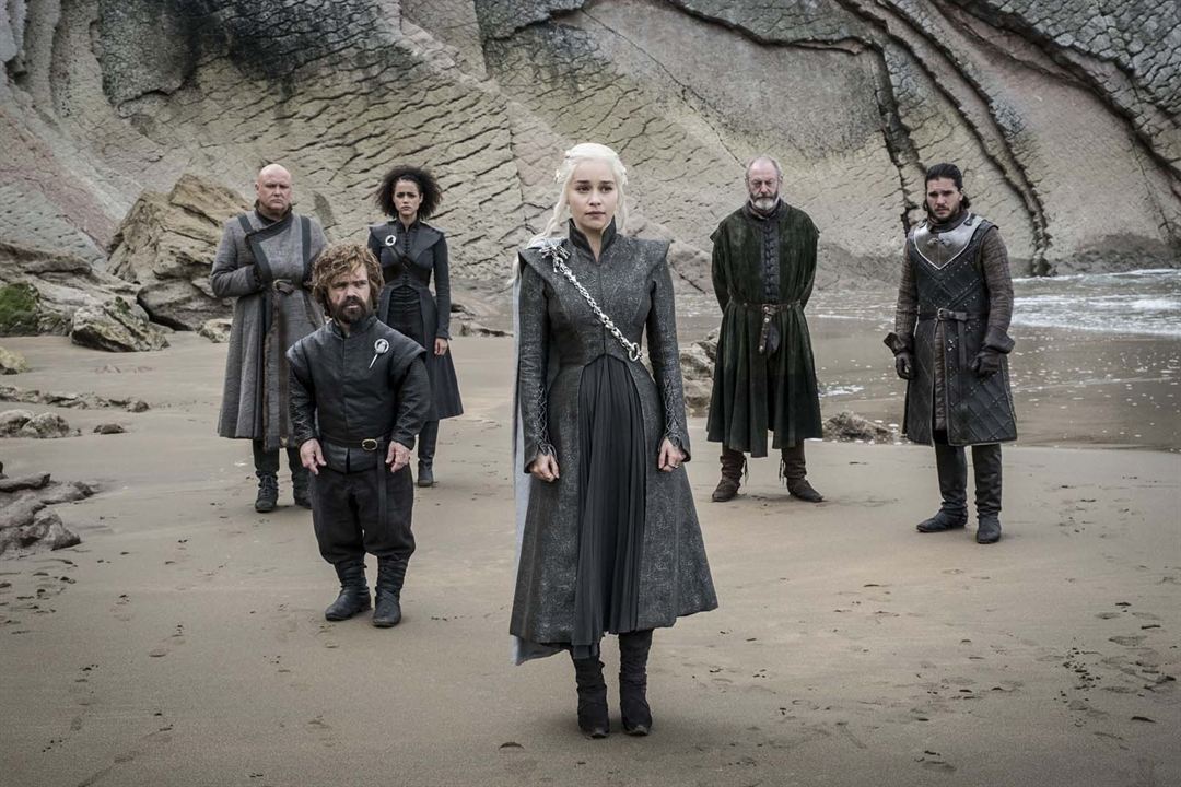 Game of Thrones : Poster Liam Cunningham, Kit Harington, Emilia Clarke, Peter Dinklage, Nathalie Emmanuel