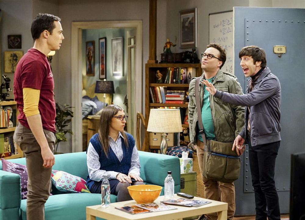 The Big Bang Theory : Poster Mayim Bialik, Jim Parsons, Simon Helberg, Johnny Galecki